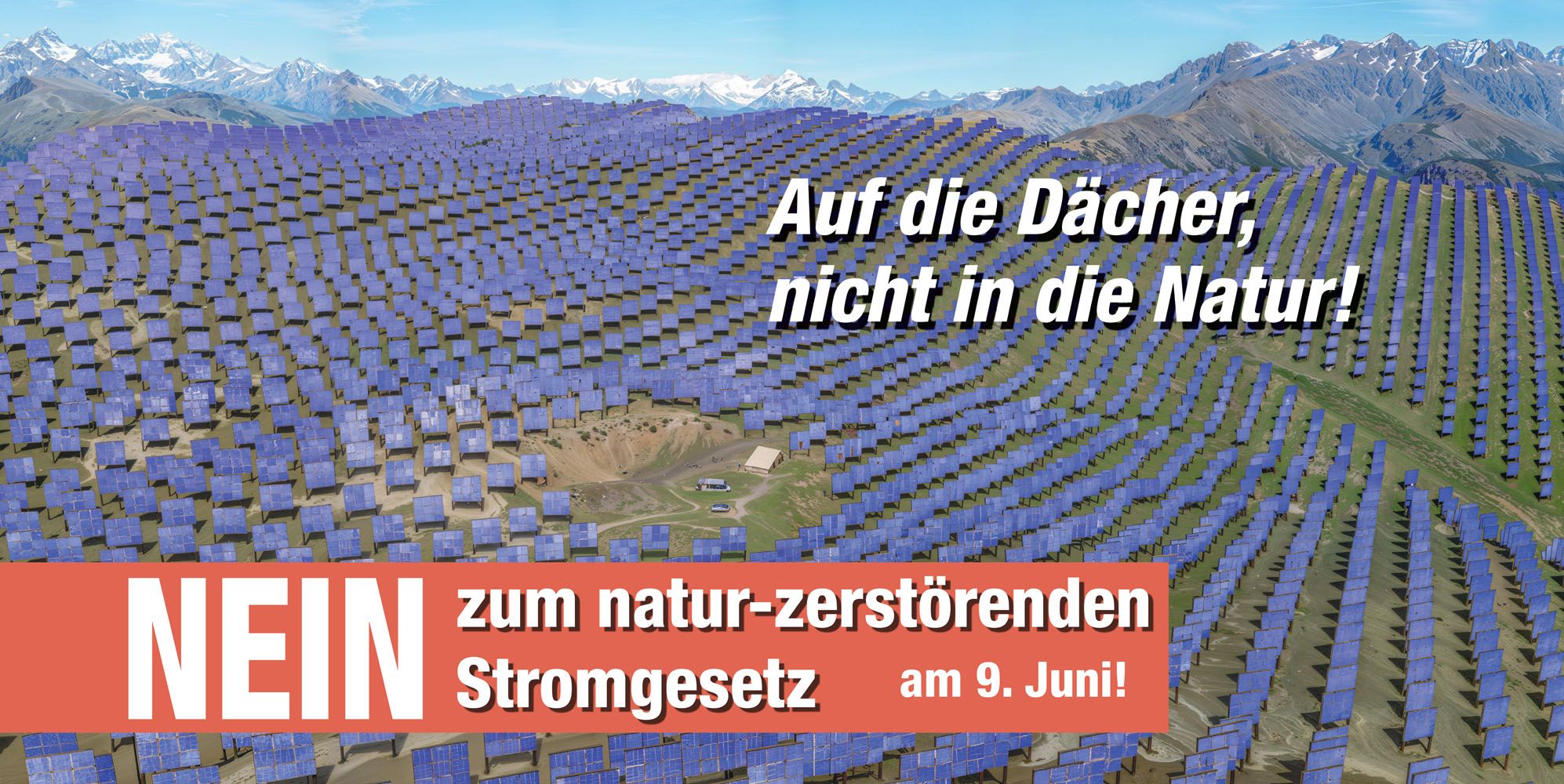 Banner NEIN zum Stromgesetz